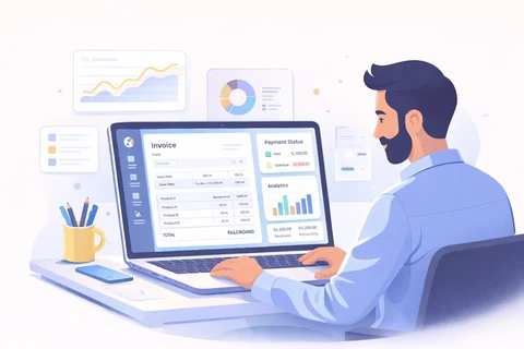 freelancer using invoice generator