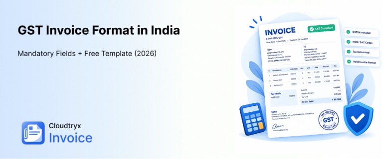 gst tax invoice format in india