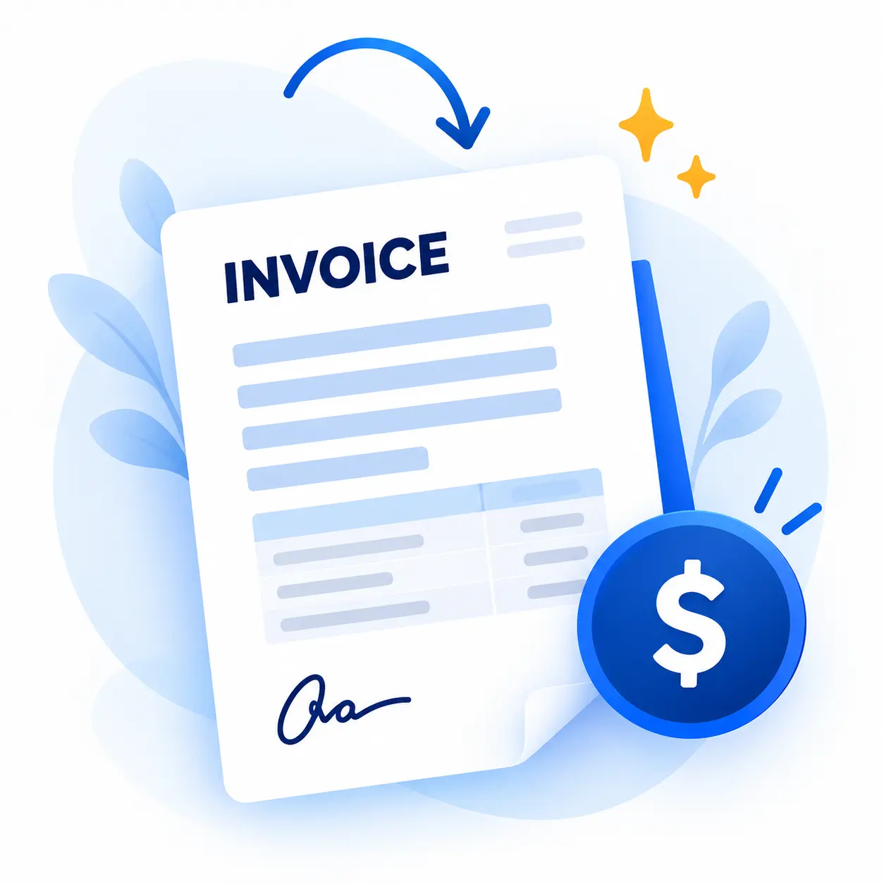 image of an invoice